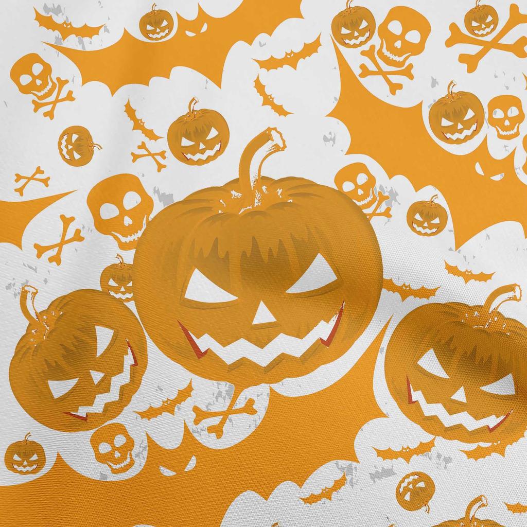 oneOone Cotton Flex Blue Fabric Halloween Sewing Material Print Fabric By The Yard 40 Inch