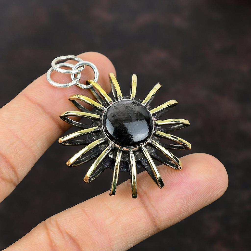 Hypersthene pandantiv cușcă bijuterii pandantiv din argint 925 bijuterii lucrate manual Pandantiv placat cu aur de 18k bijuterii delicate cu pietre prețioase cadou pentru femei