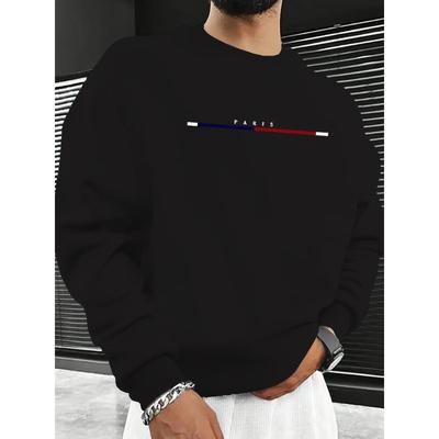 Schmal geschnittenes und atmungsaktives Herren-Sweatshirt mit Rundhalsausschnitt