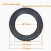 2Pcs 3 To 12 Inch Woofer Speaker Repair Parts Rubber Surround Edge Folding Ring Fit Various Subwoofer Sizes
