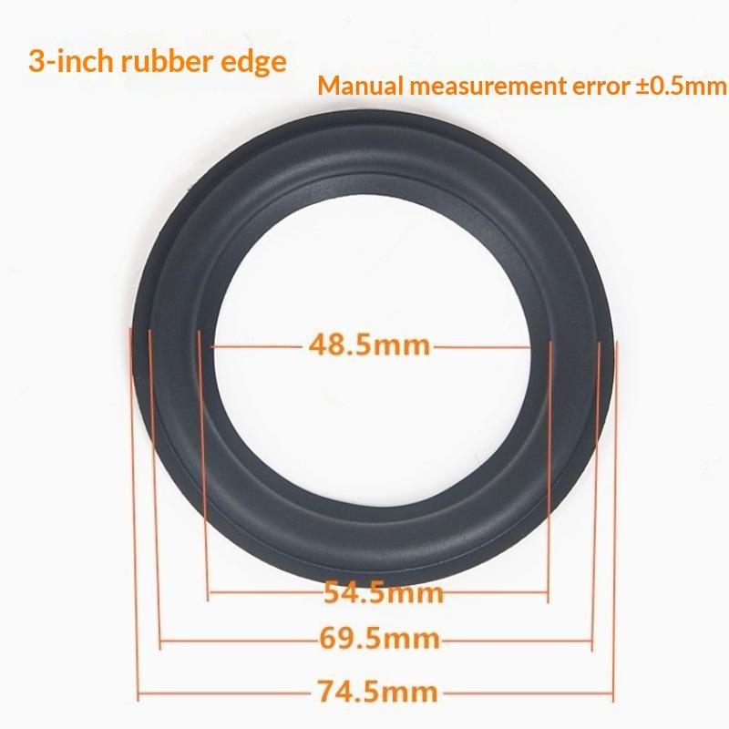 2Pcs 3 To 12 Inch Woofer Speaker Repair Parts Rubber Surround Edge Folding Ring Fit Various Subwoofer Sizes