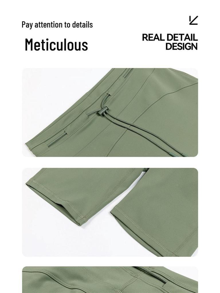 Pantaloni Yoga Elastici a 5 Punti Nord America: Leggings da Ciclismo Fitness Aderenti, Che Segnano il Punto Vita, Modellanti, Sollevanti Glutei.
