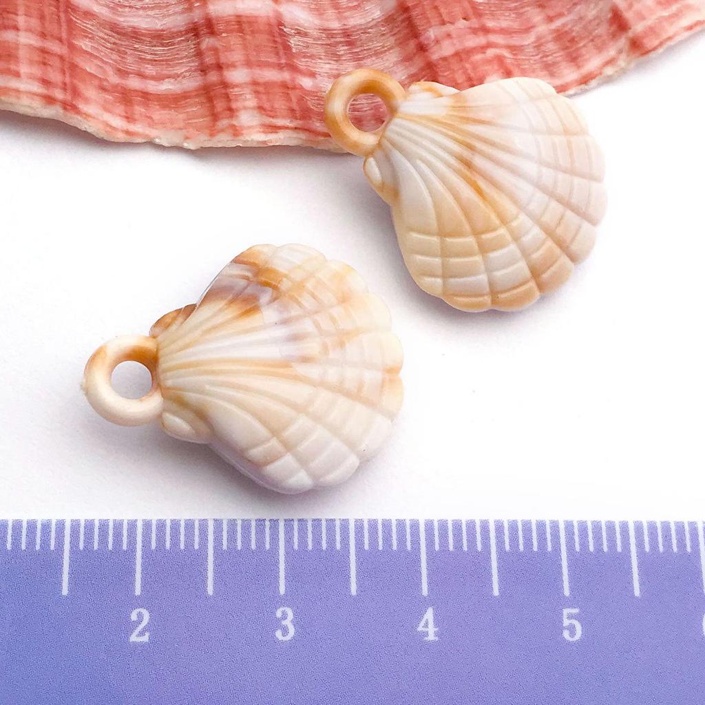 Gold-Plated Natural Shell Conch Pendant for DIY Necklace, Earrings, Wind Chime, or Hanging Ornament.