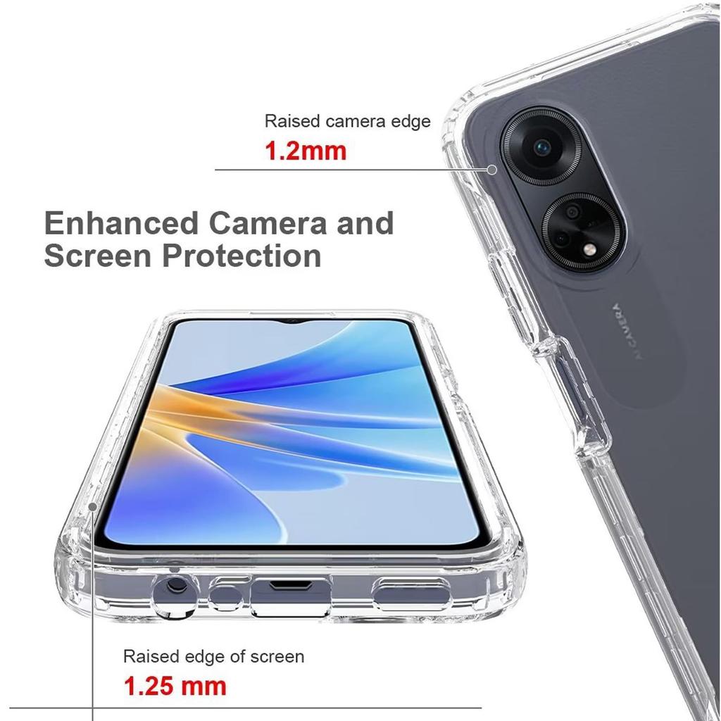 Case For OPPO A18 A38 A17 A53S A98 A78 A58 A54 A74 5G A93 A16 A16S A60 A5 A5X Built In Screen Protector 360 Full Body Shockproof