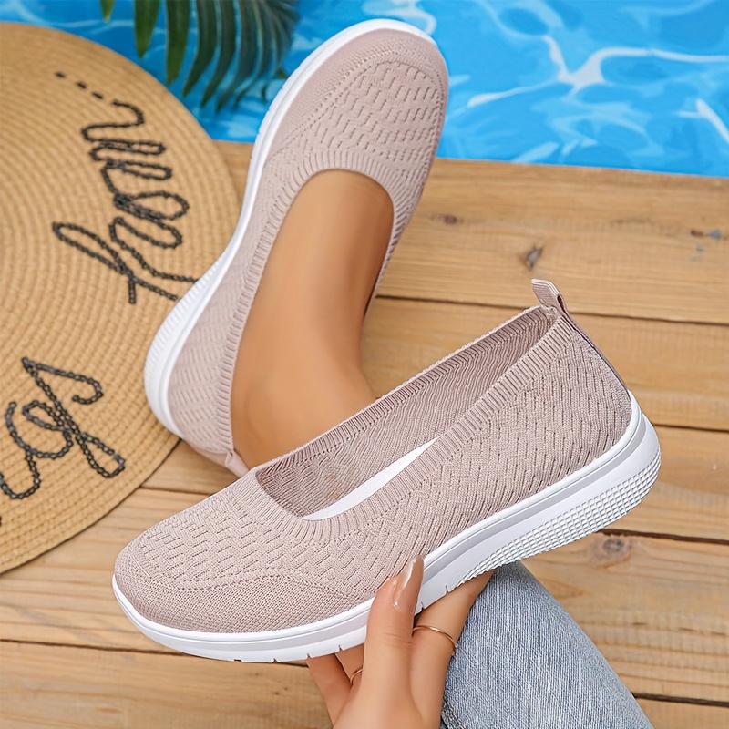 Women'S Slip-On Sneakers: Soft, Breathable Fabric + Flat Anti-Slip Sole Ideal for Daily Wear, City Walks, Light Activity. Stylish, Practical,