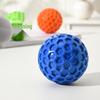 Interactive Squeaky Dog Toy: Honeycomb Shape Soft Rubber Ball for Teeth Cleaning