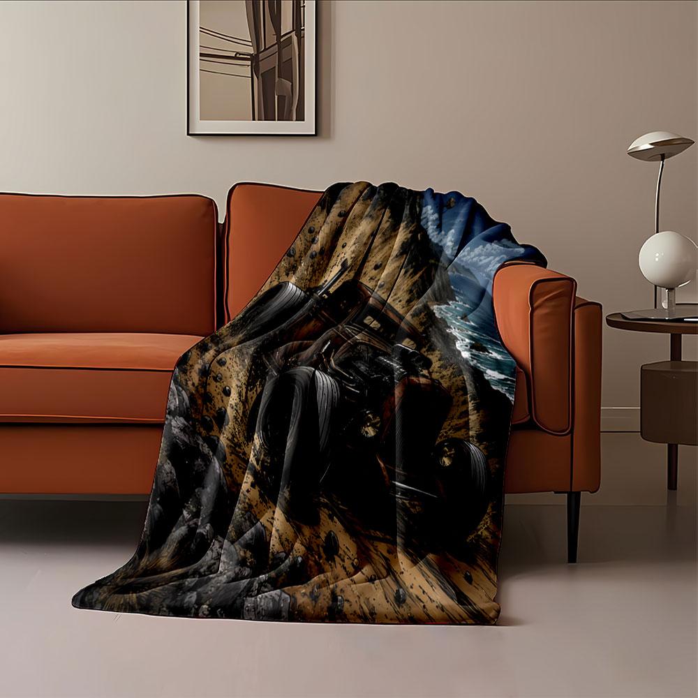 Vintage Hot Rod Adventure Blanket for All Seasons Blanket Lunch Break Throw Gift