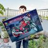 Compatible Building Block Off-Road Motorcycle Children'S Puzzle Assembly Building Block Locomotive Model Ornament Boy Toy