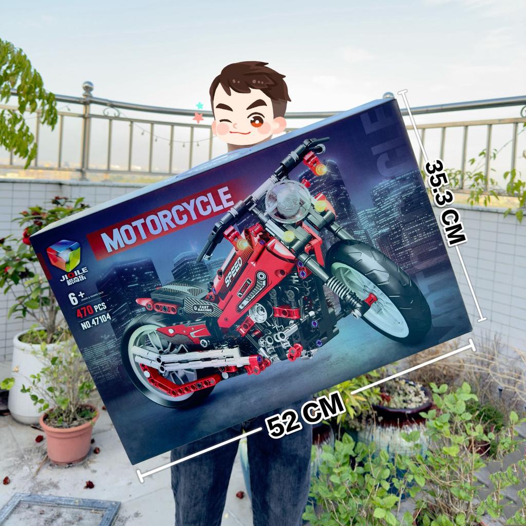 Compatible Building Block Off-Road Motorcycle Children'S Puzzle Assembly Building Block Locomotive Model Ornament Boy Toy