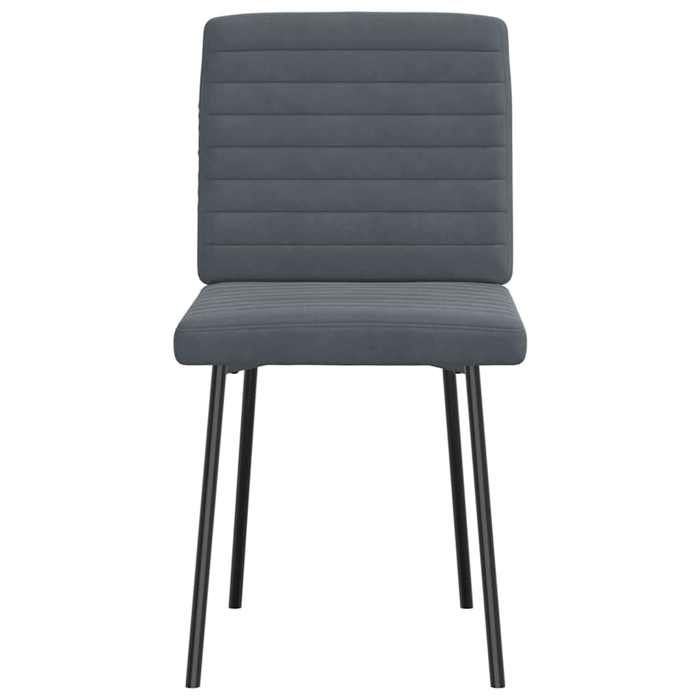 VidaXL Chaises à manger lot de 2 Gris foncé Velours 4101157