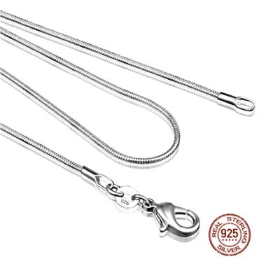 925 Silver Chain Fashion Sliver Necklace High Quality Snake Chain For Men And Women