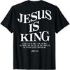"Jesus Is King John 14:6" Back Print Vintage Christian Tee For Adults Vacation