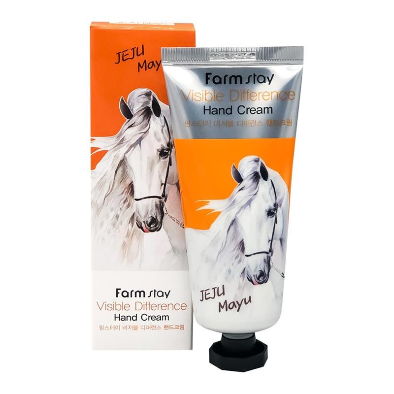 

FARMSTAY VISIBLE DIFFERENCE HAND CREAM HORSE OIL Крем для рук с лошадиным жиром 100мл