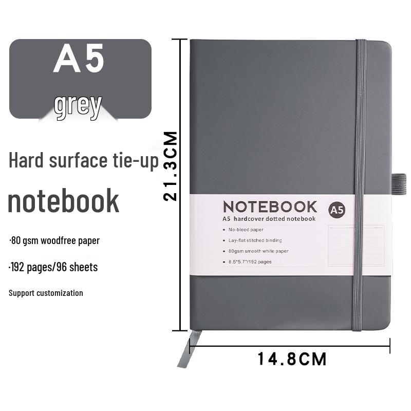 Custom A5 PU Notebook with Strap - Portable, Logo-Printable Business Journal, A6 Size Available