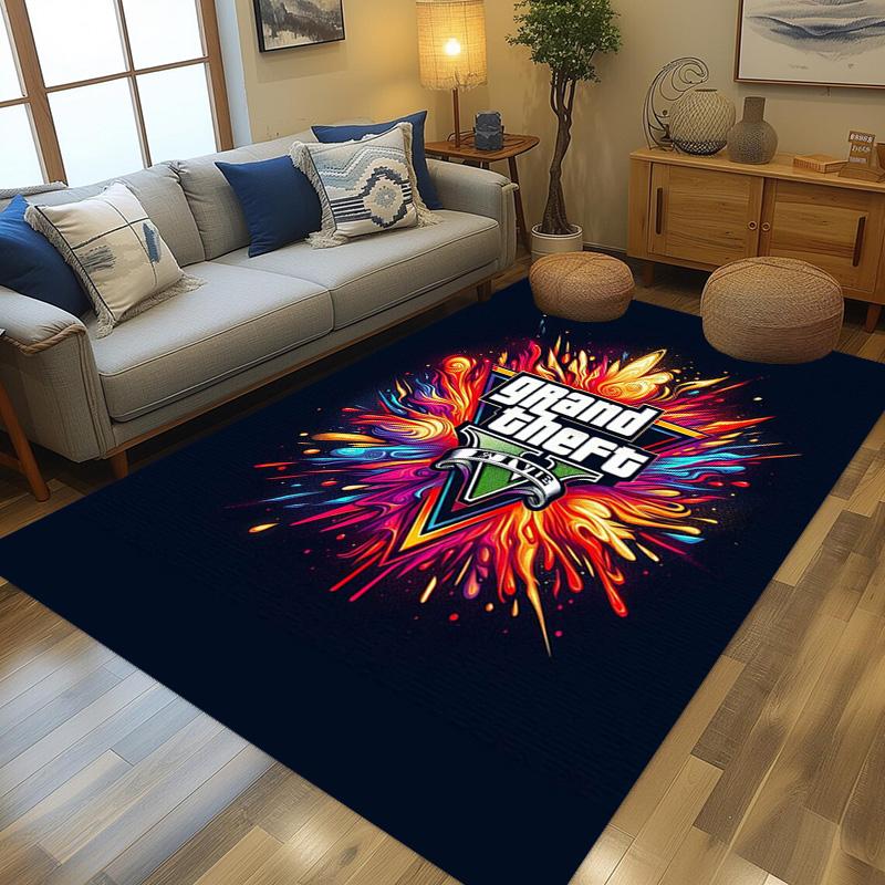 Vibes Vice City carpet printing Home Decor Art Protective pad Bathroom mat