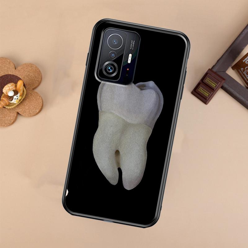 Dentist Tooth Pattern Case For Xiaomi 13 14 Ultra 11T 12T 13T 14T Pro POCO X7 Pro X3 X5 X6 F3 F5 F6 M6 Pro Cover