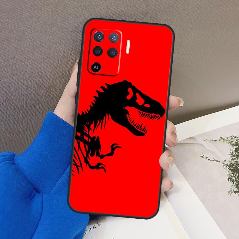 Jurassic Dinosaur Case For Oppo A76 A16 A96 A17 A18 A60 A80 A40 A38 A58 A78 A98 A94 A74 A54 A15 A57 A77 A5 Pro