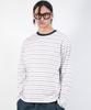 Deumakeu M Multi Stripe Long Sleeve Tee - White