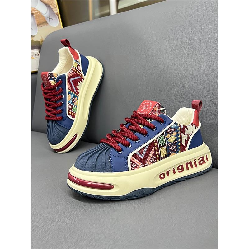 Shell Head Embroidery Daddy Chaozi Spring Comfortable Cloth Casual Shoes Bc