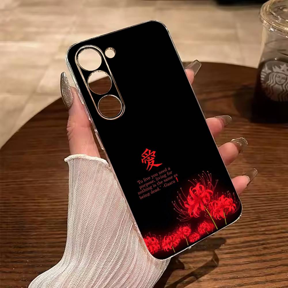 

Tokyo-Red Spider Lily-Ghoul Clear Soft Silicone Phone Case for Samsung Galaxy A71, A70, A52, A51, A40, A30 Samsung a10