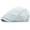 Ht4832 Beret Cap Spring Summer Sun Hat Cap For Men Women Breathable Mesh Trucker Cap Solid Plain Ivy Flat Cap Male Female Berets