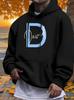 Heavyweight Fleece Hoodie - Light Grey Sweatshirt with Hood