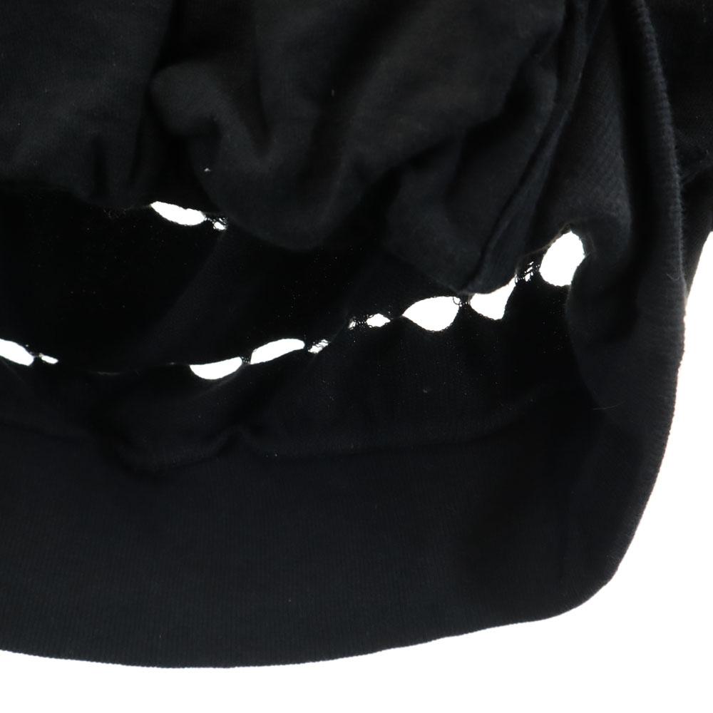 Ground Y hecho en Japón Sudadera con capucha con patrón de rayas 3 negro Youji Yamamoto Hombre Usado