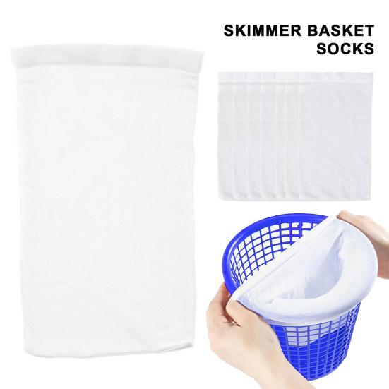 Svømmebasseng Skimmersokker Strekkbare Universale Oppsamler Enkel Installasjon Rusk Stoff Basseng Filterkurv