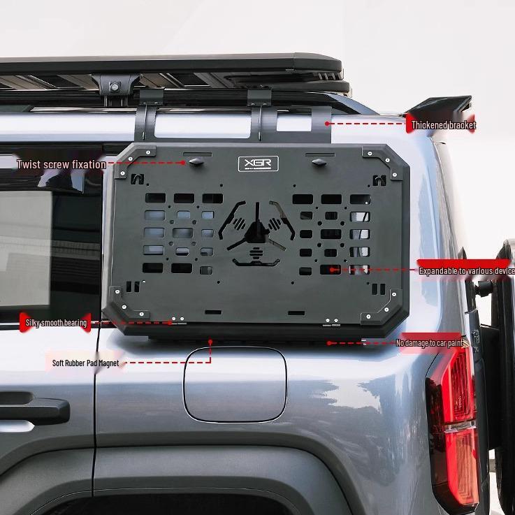 BYD Leopard 5 Side Window Net: Rear Protection, Decoration, Foldable Table & Storage
