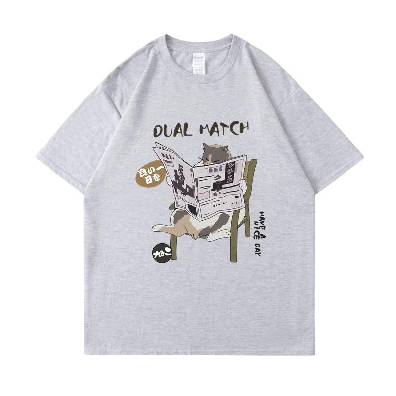 Japanisches Harajuku T-Shirt Frauen Streetwear Lustiges Anime Cartoon T-Shirt 2024 Männer Baumwolle T-Shirt Tops Tees Hip Hop