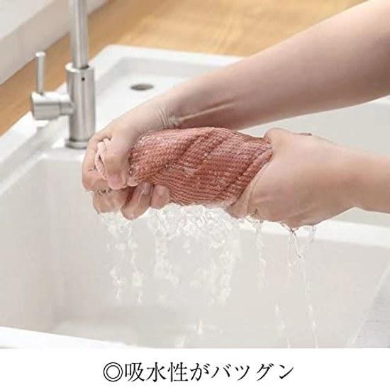 Kitchen Towelkitchen Clothdish Towelhand Toweldishclothloopedquick-drying Kitchendish Drying Cloth3030cmset 6absorbentkitchenhand (2 Gray 2 Beige