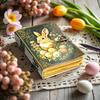 Bunny Rabbit Leather Grimoire Journal: Deckle Edge Spell Book