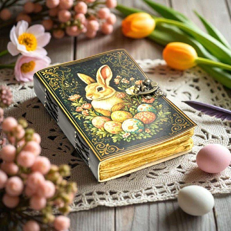 

Гримуар Журнал из кожи кролика: Книга заклинаний с рваным краем 7 x 5 in