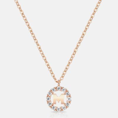 METROCITY JEWELRY M Basic Sterling Silver Rose Necklace A241SN9180RPA