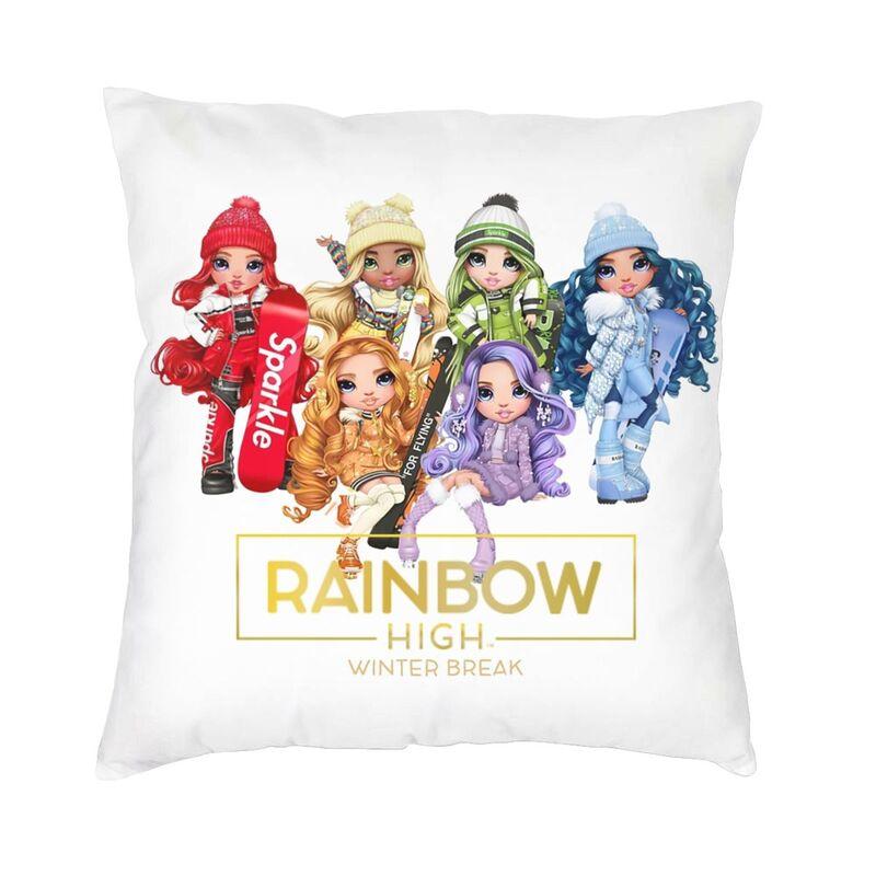 

Rainbow High Winter Break Modern Pillow Cover Decoration Cartoon Anime Tv Car Cushion Case 30x30cm