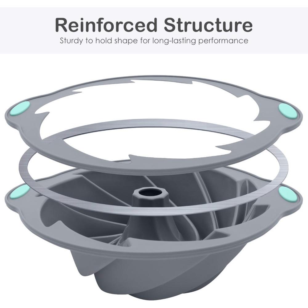 Nonstick Silicone Cake Mold Chiffon Baking Tool Easy to Clean Baking Pan for Homemade Desserts Pastry Baking Accessories