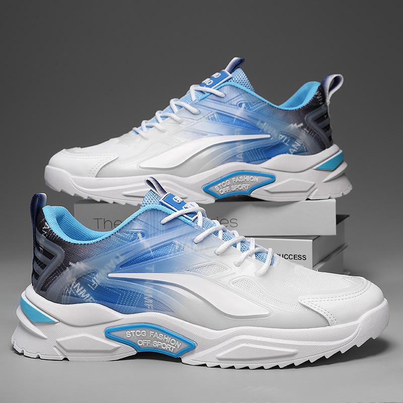 

Мужская обувь, новые дышащие сетчатые туфли, мужская спортивная и повседневная обувь, модные универсальные белые туфли, модная обувь для папы-бега 44