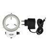 Black White 144 LED Ring Light Non-Flickering Microscopes Protective Cover  Cameras