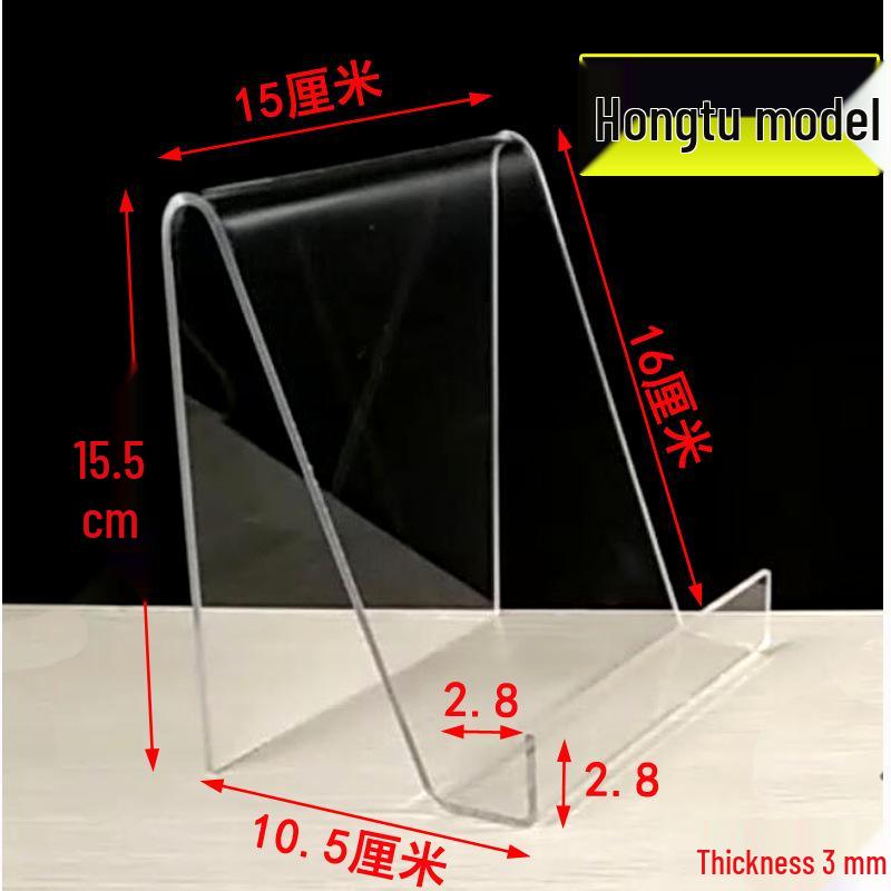 Acrylic Book Display Stand - Transparent Desktop Document Holder and Shelf