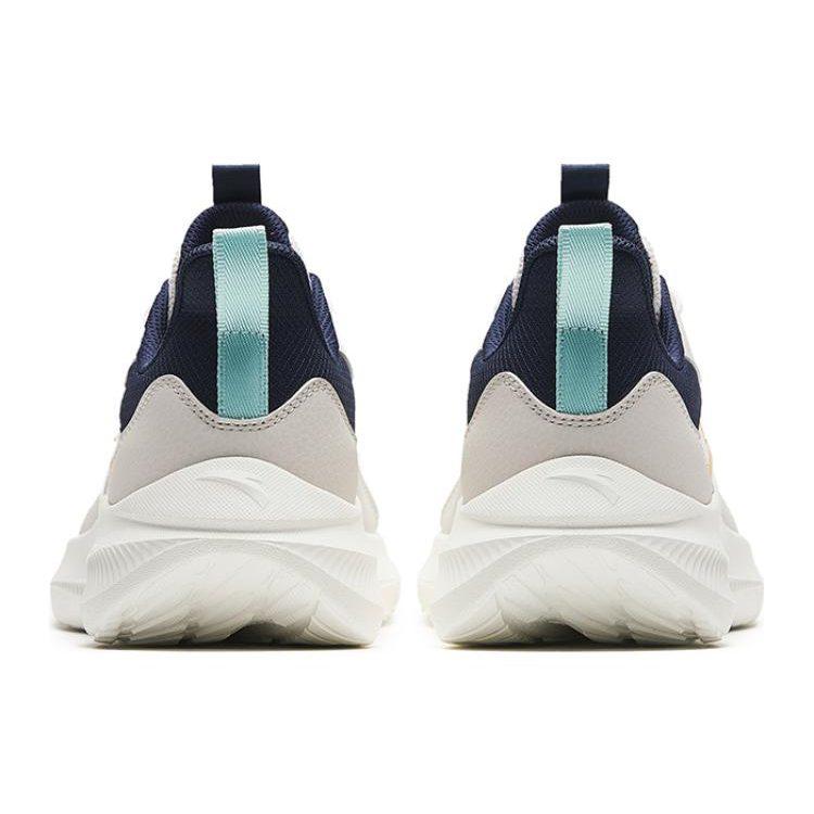 Anta Liuyun Comfortable Abrasion Resistant Low Top Casual City Commuting Running Shoes Men's White Orange 912345512-2