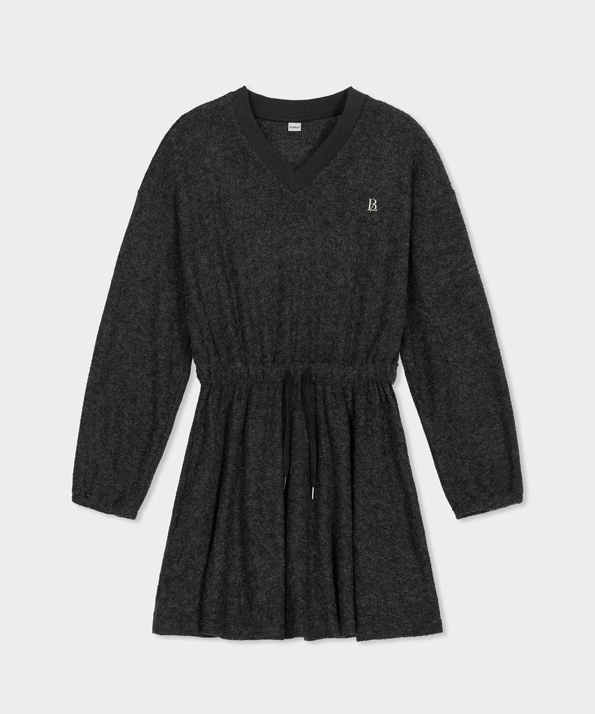 Belloel Banding Loose Dress Charcoal