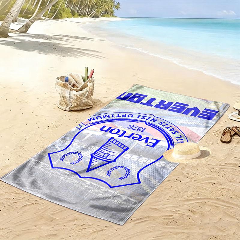 Everton Print Beach Towel, Large Soft Quick Dry Towel for Beach Camping Swimming