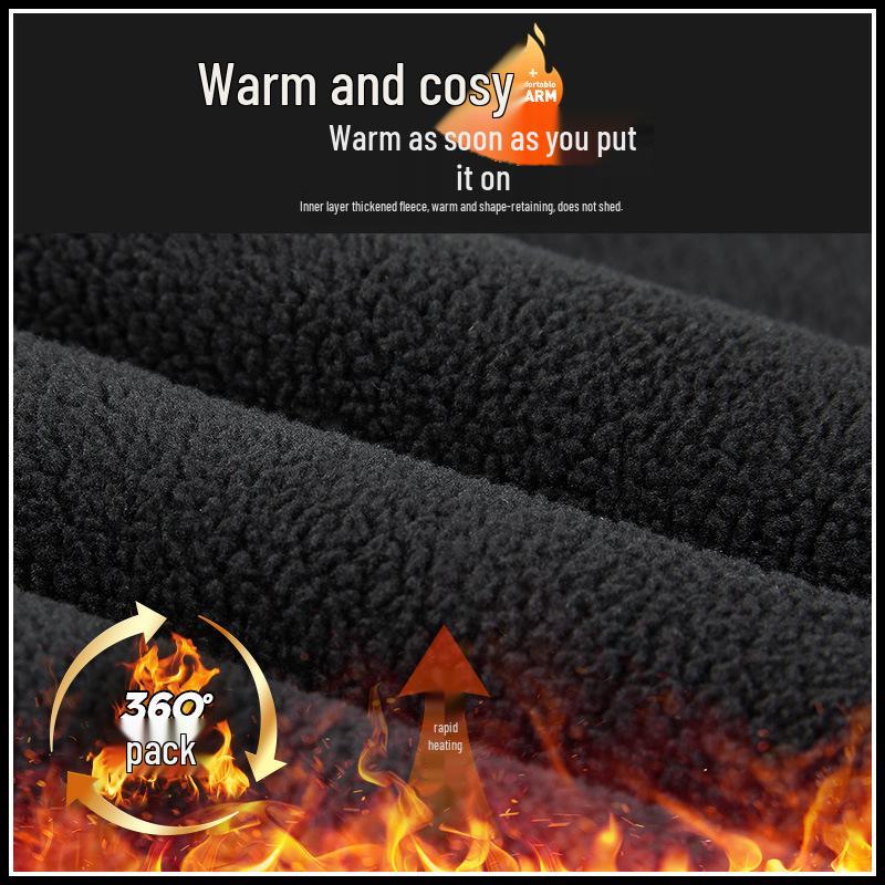 Men's Fleece-Lined Wide-Leg Sweatpants, Winter Sports Casual Pants for Spring/Autumn 2025