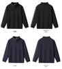 Men's Half-Zip Stand Collar Sweatshirt: Pure Color Long Sleeve T-Shirt for Spring & Autumn