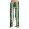 Women's Christmas Print Pants, Plush Casual Pants for Holiday Wear