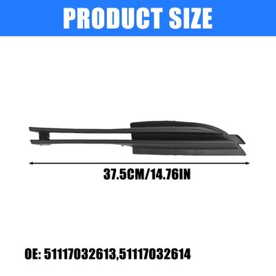 Fog Light Cover Vent Grille Auto Front Lower Bumper Driving Lamp Frame Cover 51117032613 51117032614 for 325i 325xi 330i