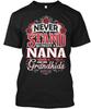 Nana And Her Grandkids Never Stand Between A T-Shirt Made In USA Size S To 5XL