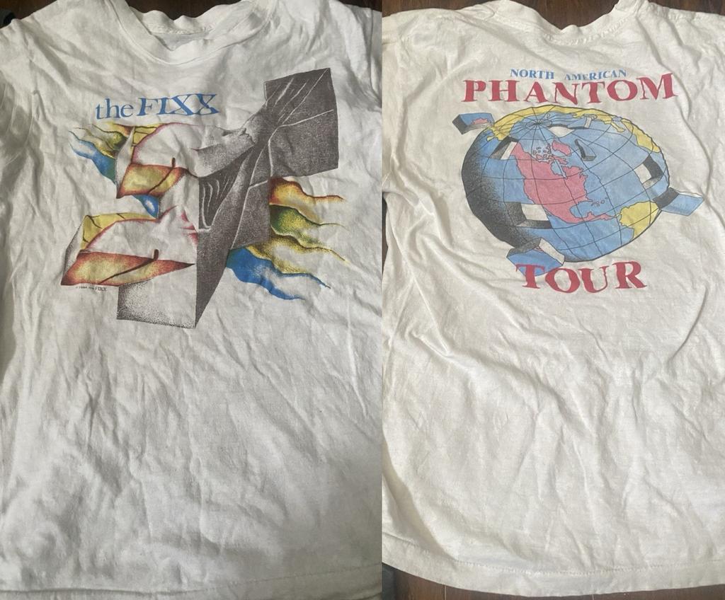 The Fixx Band Tour Double SIded Adult Unisex T-Shirt BS201