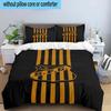 3pcs Powerful Football Crest Design Printed Bedding Set Duvet Cover Closure Includes 1 Duvet Cover & 2 Pillowcases Bedding Sets Home Decor Gifts