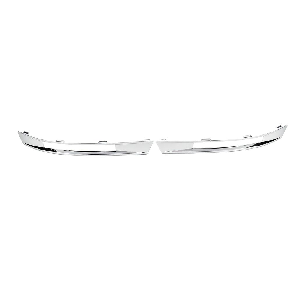 2pcs Front Fog Light Moulding Trim Replacement for W204 AMG C63 2011 2014 Daytime Running Light Trim Bezel Chrome